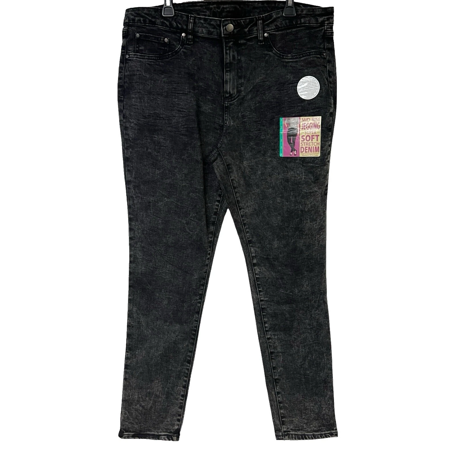 Pantalones de mezclilla para mujer Faded Glory negros