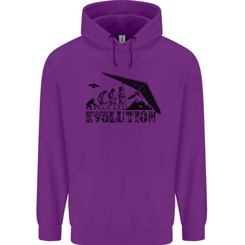 Hang Gliding Evolution Funny Hang Glider Childrens Kids Hoodie - Picture 80 of 80