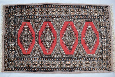 Vintage Pakistan Kashmiri Area Rug 6' 5
