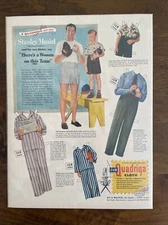 RARE Vintage 1948 Ely & Walker St. Louis Stan Musial & Son Paper Doll Cut Out Ad