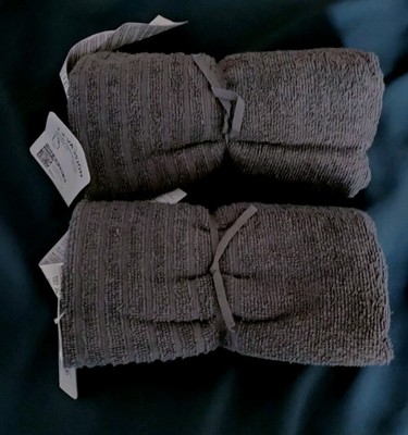 2 x IKEA VÅGSJÖN Handtuch grau Laken weich 100% Baumwolle robust 50x100 cm grau
