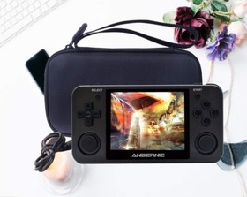 Durable Black Carrying Case for RG351/RG350 Handheld Consoles - Travel-Friendly
