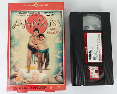 Banzai 1997 VHS Italian Paolo Villaggio Carlo Vanzina Cecchi Gori Ballerio
