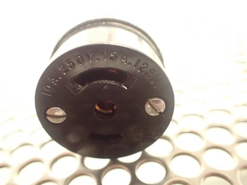 Hubbell Twist Lock 10A 250V 15A 125V Receptacles New Old Stock (Lot of 5) - Picture 3 of 7