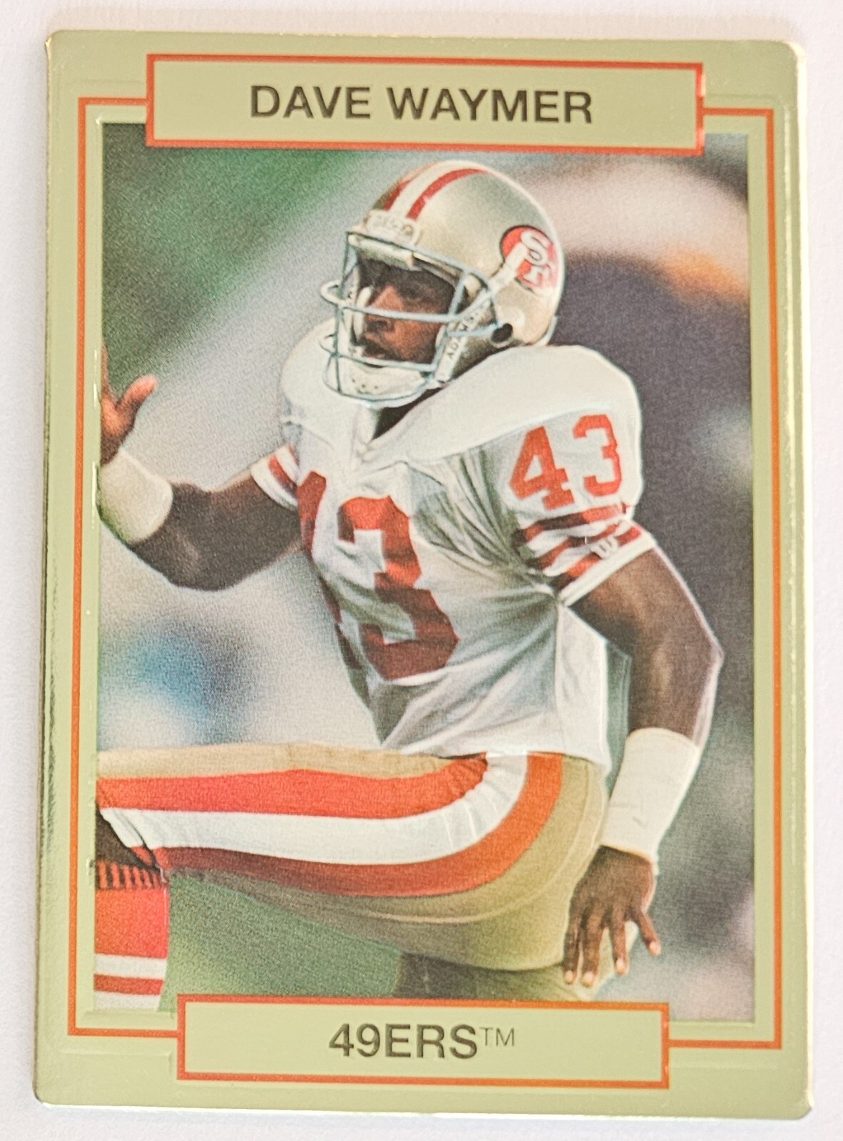 1990 Action Packed Rookie Update Football Card #73 Dave Waymer