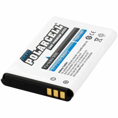 Polarcell Li-Ion-Hochleistungsakku BL-5C für Diascanner & Nokia-Handys, 1300 mAh