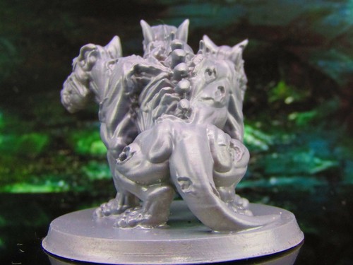 Undead Zombie Cerberus 3 Headed Dog Monster Mini Miniature Model Character - Picture 4 of 6