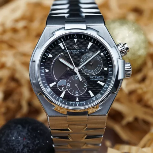 Vacheron Constantin Overseas Dual Time Men's Black Dial - 47450/B01A-9227