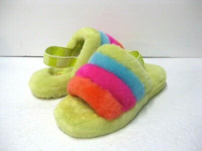 Yeah Slide Yellow Ugg Sandals Ugg Fluff Yeah Neon Yellow UGG FLUFF