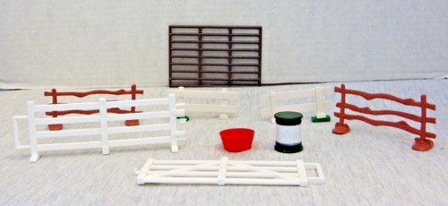 Juego de 6 cercas occidentales para casa de muñecas Farm Ranch y 2 accesorios para granja - Imagen 2 de 3