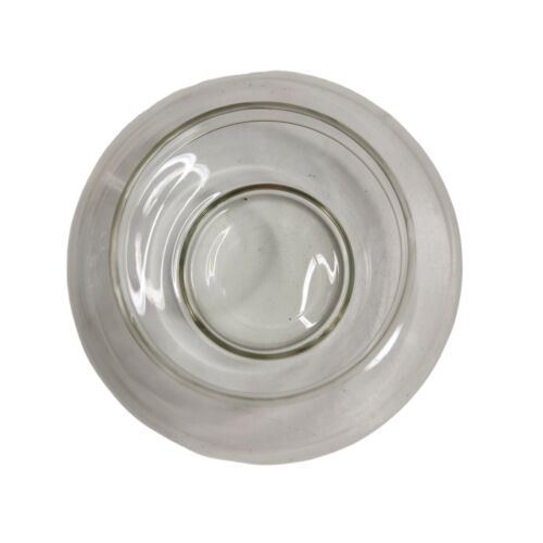 Vtg Small Glass Potpourri Pot w Pewter Daffodil Flower Jar Topper Home Decor - Picture 3 of 6