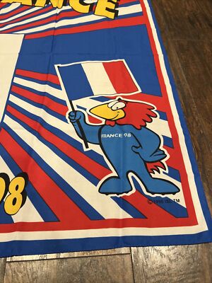 VTG Amazing Condition Panini 1998 World Cup France flag 52