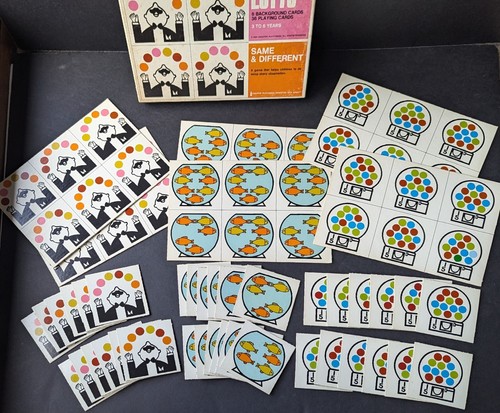 Vintage 1968 Creative Playthings Picture LEARNING LOTTO Same Different Game 100% - Picture 5 of 16