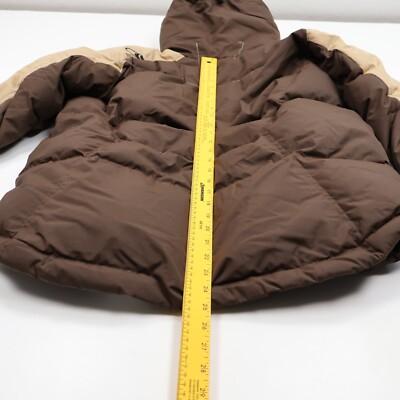 BONFIRE STROBE Brown DOWN Snowboard Ski Jacket Coat Parka Youth L