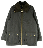 NEW BARBOUR Allerston Waxed Coat in  Olive SZ 14 #WAX195