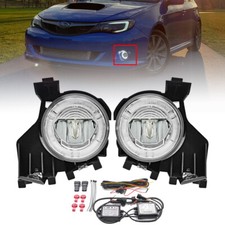 Halo Ring Led Drl Daytime Running Lamp Fog Light For 2008-10 Subaru Impreza Wrx