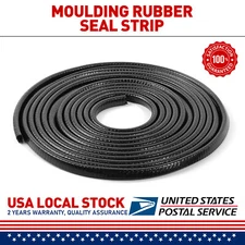 20Feet Car Door Trim Strip Edge Lock Guard Moulding Rubber Seal Protector Black