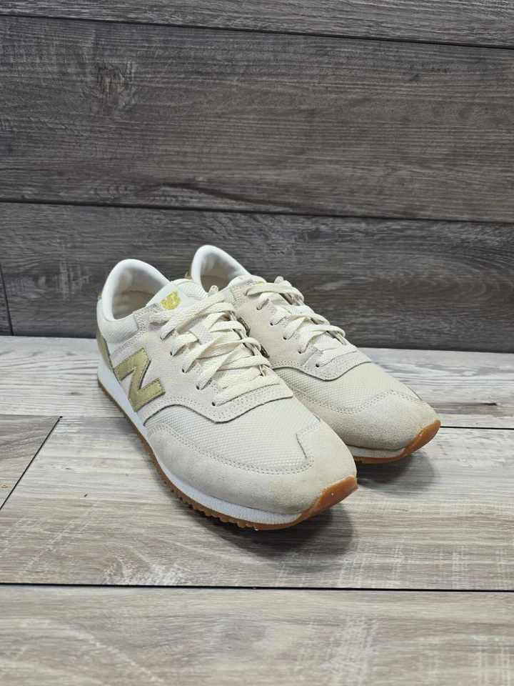 Zapatillas New Balance J Crew 620 para mujer 10,5 bajas doradas crema CW620JD2 Foto 3 de 4