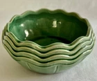 VINTAGE -  SIGNED McCOY USA - GREEN PLANTER  - 6.5" x 2.5"