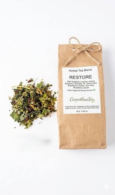Carpathian Restore Loose Leaf Herbal Tea 80g Handmade Natural Blend