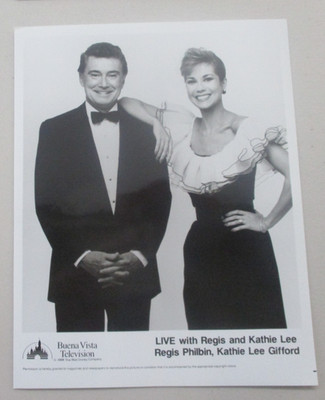 PRESS PROMO PHOTO TV TALK SHOW LIVE WITH REGIS PHILBIN & KATHIE LEE 8X10 U667