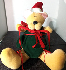 Vintage 80's Anne Klocko Christmas Dakin Dog 1980