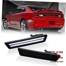 LED Side Marker Lights Rear White Bumper Marker Lamp Reflectors for Rear Bumper