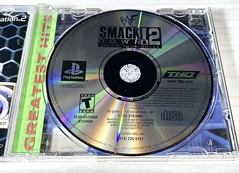WWF SmackDown 2: Know Your Role PS1 (Sony PlayStation 1, 2000) Complete - Image 2 of 2