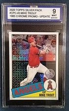 2020 Update Silver Pack 1985 Topps Chrome Baseball Mike Trout #CPC-45 ISA 9