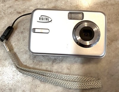 Digital Concepts Silver Compact Camera with Built-in Flash