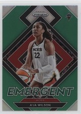 2022 Panini Prizm WNBA Emergent Green Prizm A'ja Wilson #9 1c49