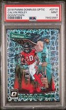 2018 Panini Donruss Optic Downtown #DT19 Calvin Ridley Downtown PSA 9