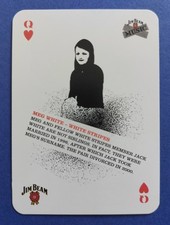 MEG WHITE - White Stripes - Single Playing Card Jim Beam Music 2006