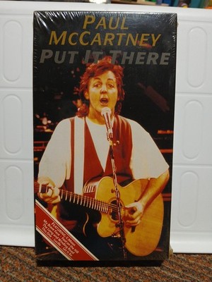 New Sealed Paul McCartney - Put It There VHS VCR Tape 1989 Flowers In The Dirt 