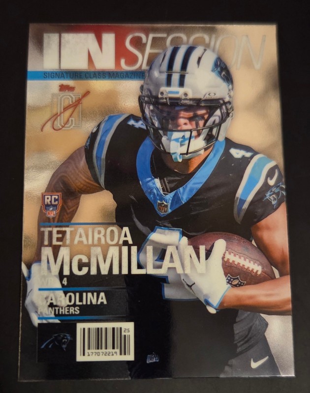 Topps 2025 Signature Class In Session IS-3 Tetairoa McMillan Rookie Panthers