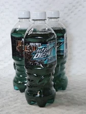Mountain Dew Game Fuel COD * Berry Lime * One Full 20oz Bottle Expired 2016 Rare