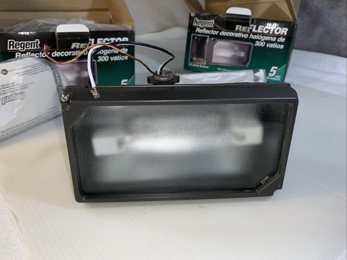 Regent 300W ML300Q Bronze Decorative Halogen Floodlight 2 Wet Locations 300 Lot - Picture 11 of 19