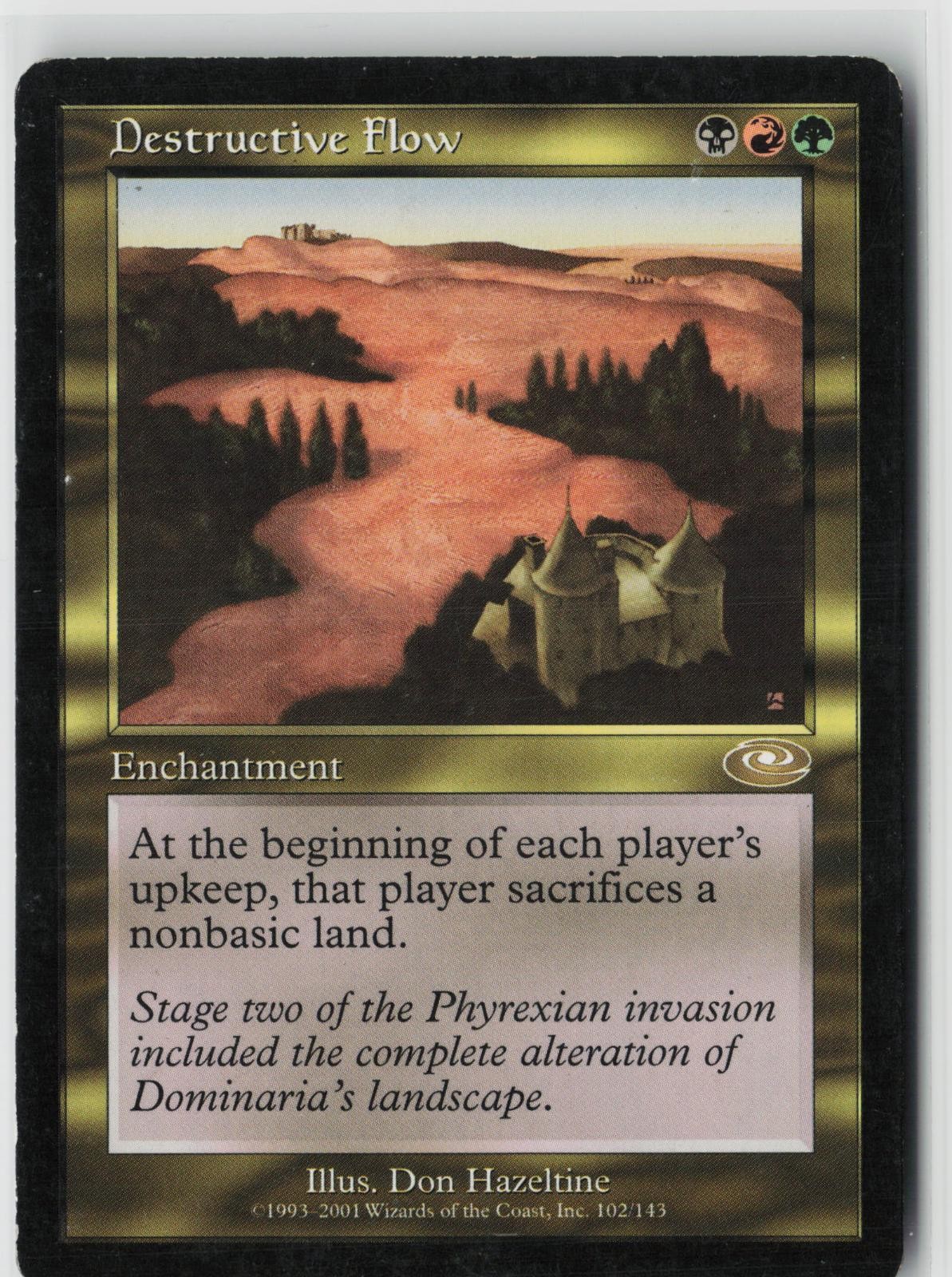 DESTRUCTIVE FLOW 102 RARE PLANESHIFT MAGIC: THE GATHERING HP