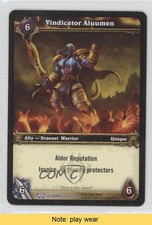 2008 World of Warcraft TCG: The Hunt for Illidan Vindicator Aluumen READ 2ic