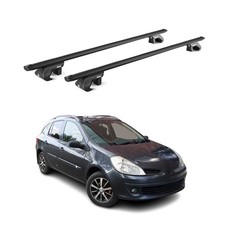 Dachträger für Renault Clio III IV Kombi 2008-2020 90kg Alu Schwarz 2x ABE