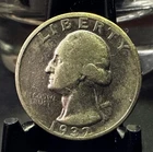 1932 D United States Washington Quarter Key Date 90% Silver RARE
