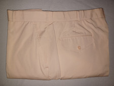 Vintage Men's Tropical Pa1m 1970s 65 Poly 35 Cot Peach Pants NewOldStock 38R 30L