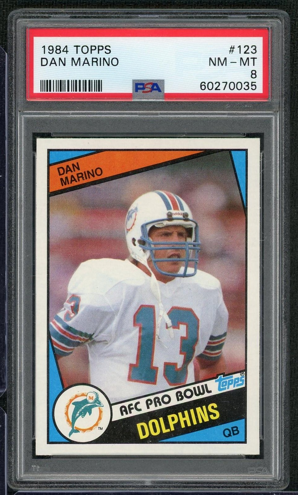 1984 Topps Dan Marino Rookie #123 PSA 8