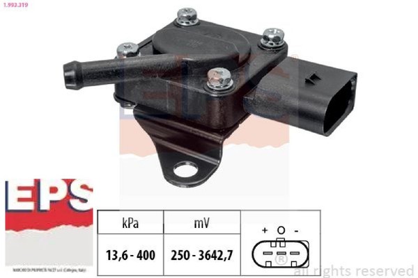 EPS 1.993.319 Sensor FüR Abgasdruck Sensor Abgasdruck Abgasdrucksensor FüR BMW-image