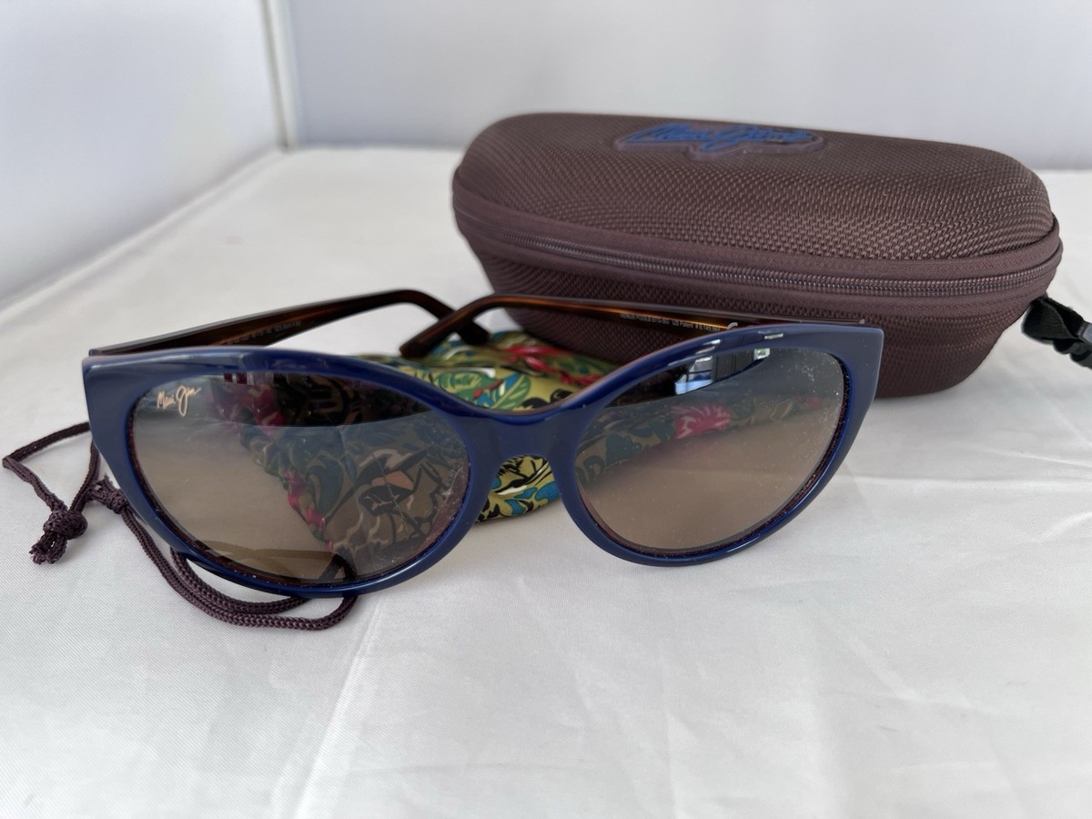 PERFECT MAUI JIM VENUS POOLS Blue/Bronze w/Brown Lens MJ 100-03D