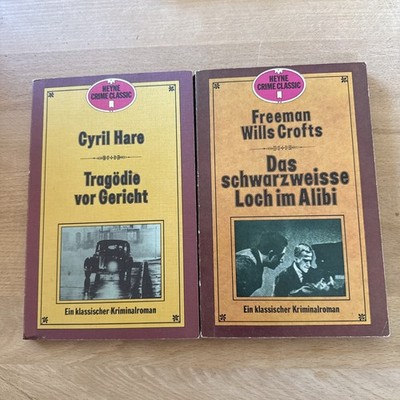 2x Heyne Crime Classics, Freeman Wills Crofts, Loch Alibi + Cyril Hare Tragödie
