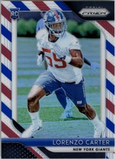 2018 Panini Prizm Prizms Red White and Blue #262 Lorenzo Carter - FB