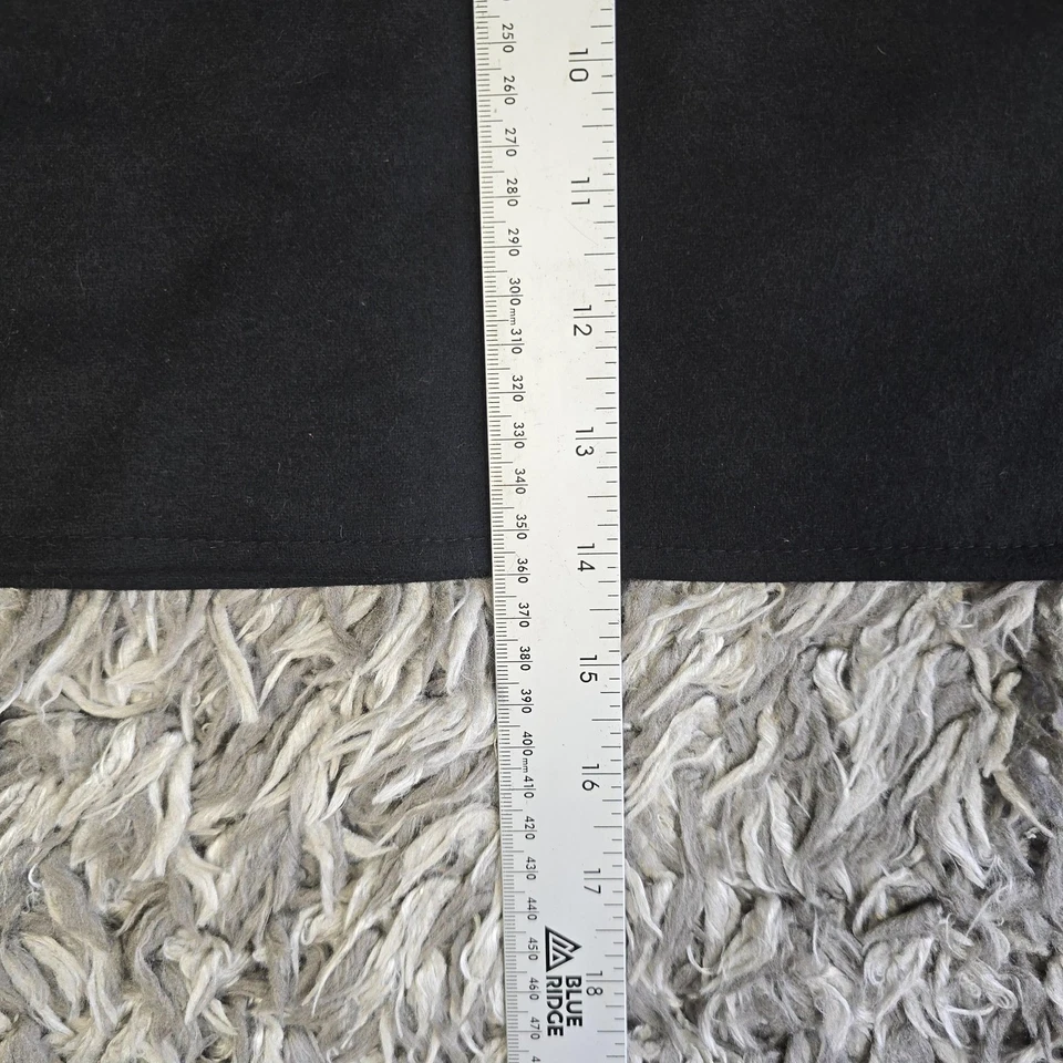 Falda Studio Y para mujer 5/6 negra envolvente asimétrica mini mezcla de lana forrada 4234 Foto 3 de 4