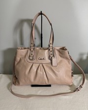 COACH Ashley Blush Pink Leather Carryall Satchel Bag F15513 w/ Replacement Strap