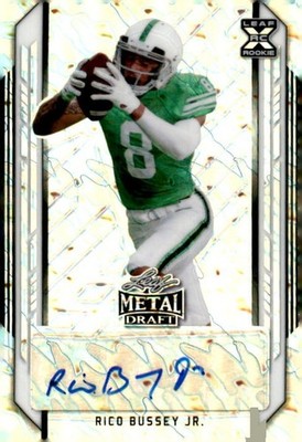 2021 Leaf Metal Draft Rico Bussey Jr Autograph #Ba-Rbj Autograph /60
